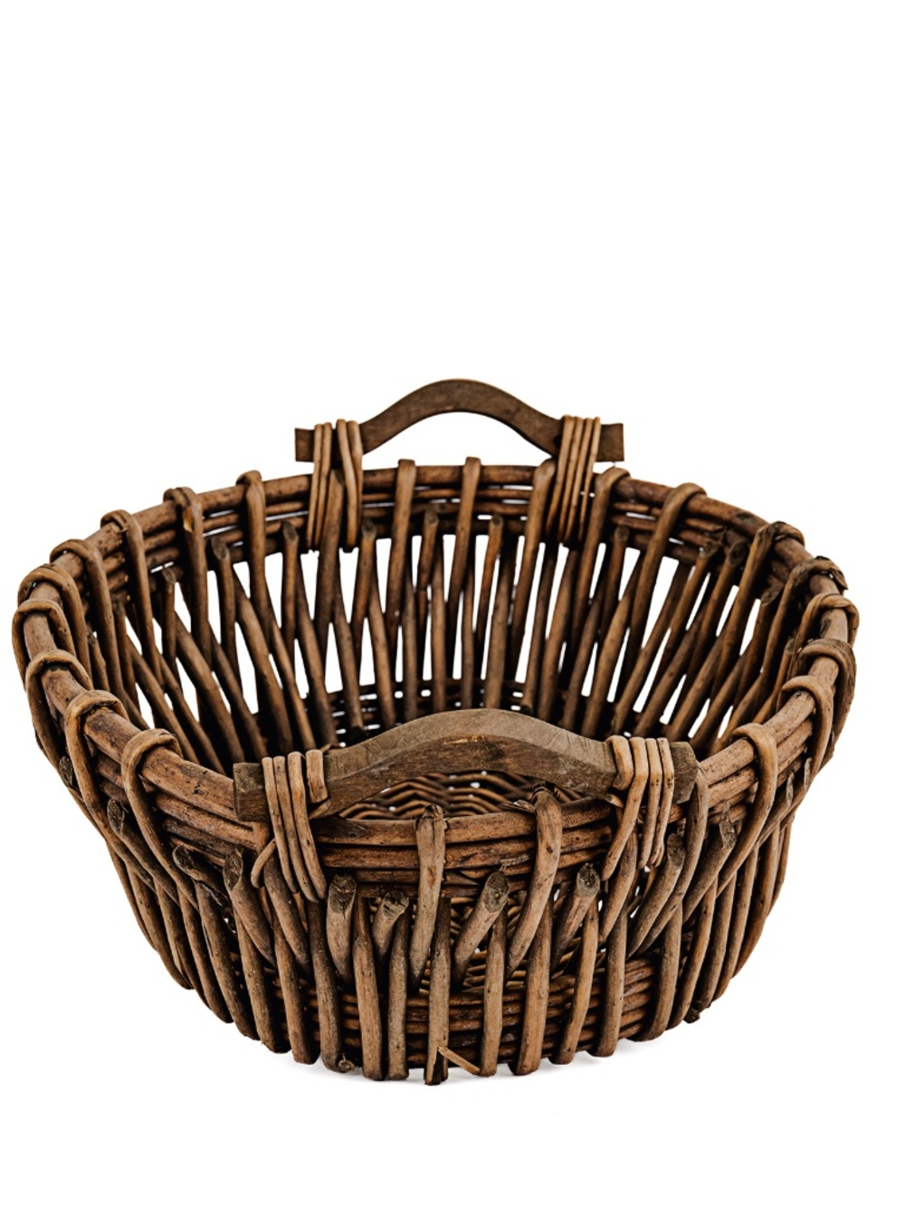 Vintage Handmade Willow Wicker "Foraging" Basket